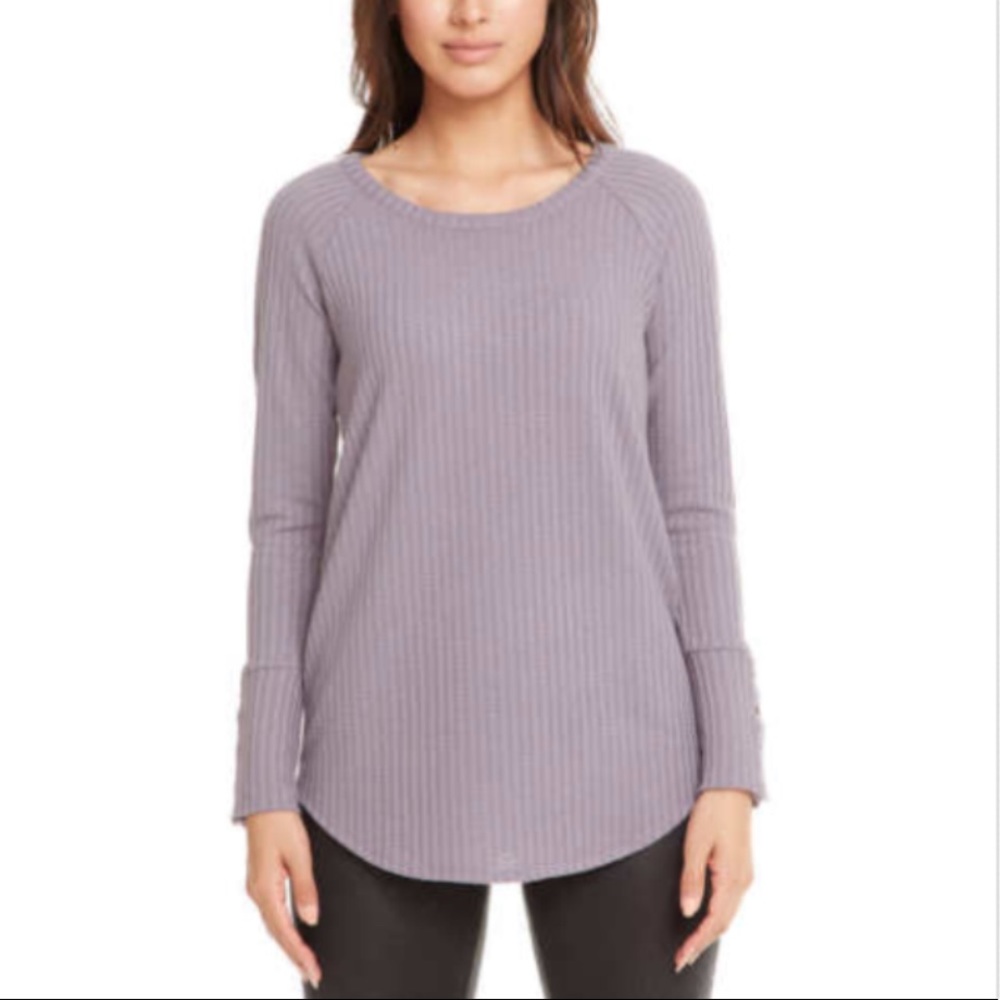 Chaser Dusted Purple Button Sleeve Thermal